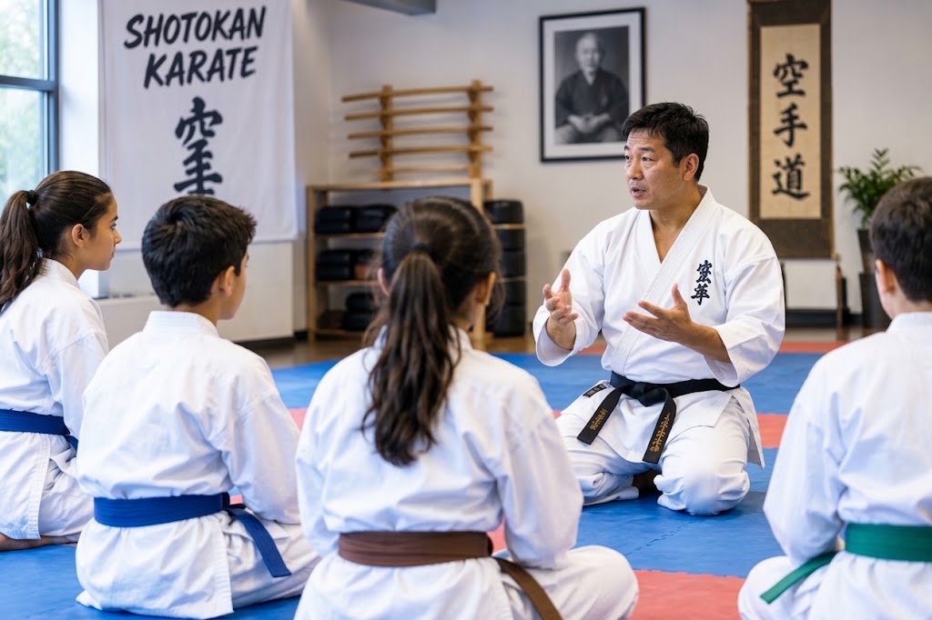 Shotokan Karate Queens NY martial arts instructor teaching students