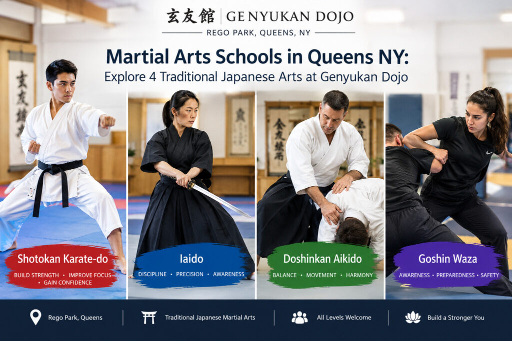 Martial Arts Schools in Queens NY: Explore 4 Traditional Japanese Arts at Genyukan Dojo